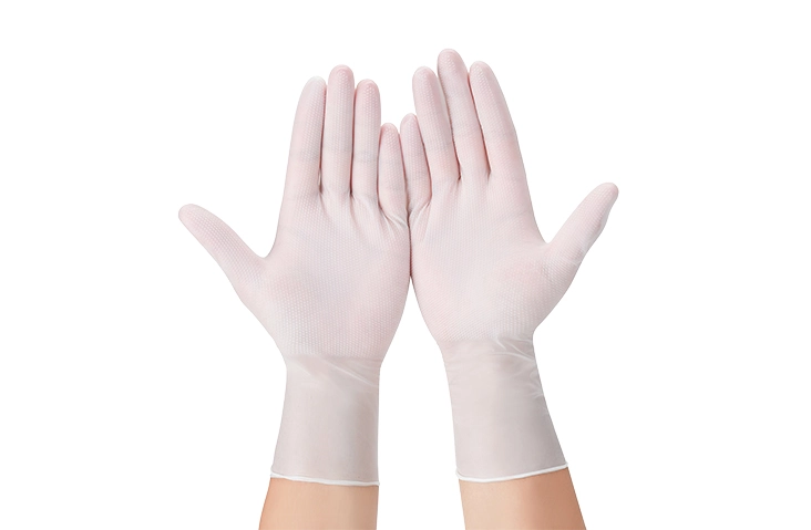 diamond textured nitrile gloves