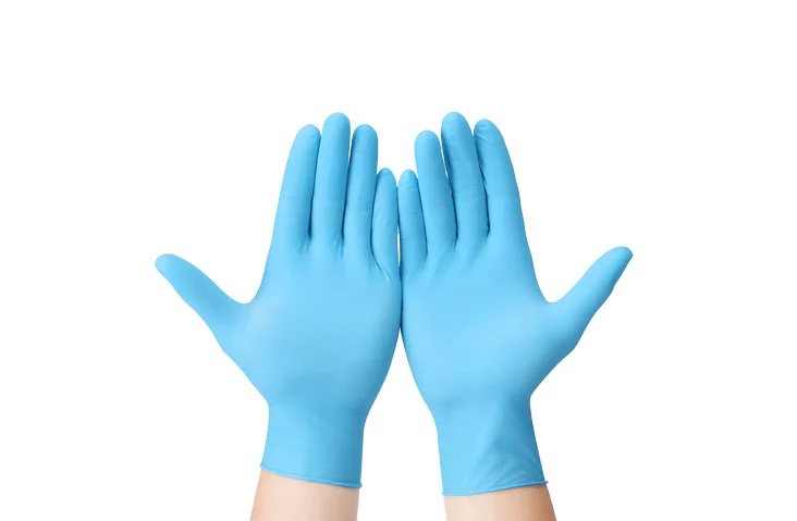 disposable nitrile examination gloves