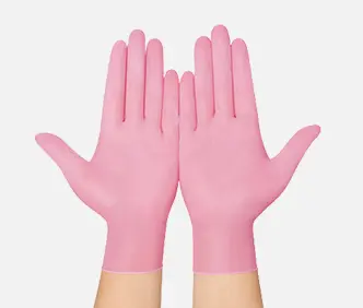 Pink Vinyl Disposable Gloves