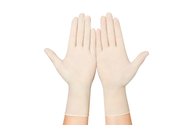 disposable latex exam gloves